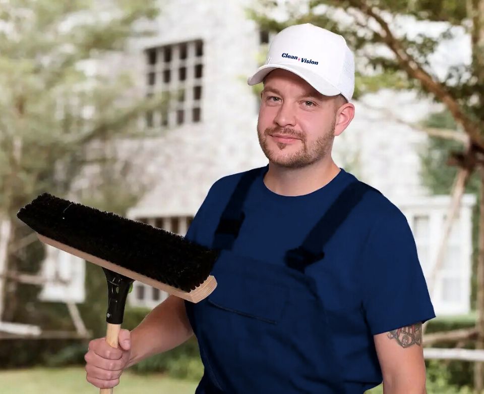 Ein Mitarbeiter der CleanVision Hausmeisterservice Köln